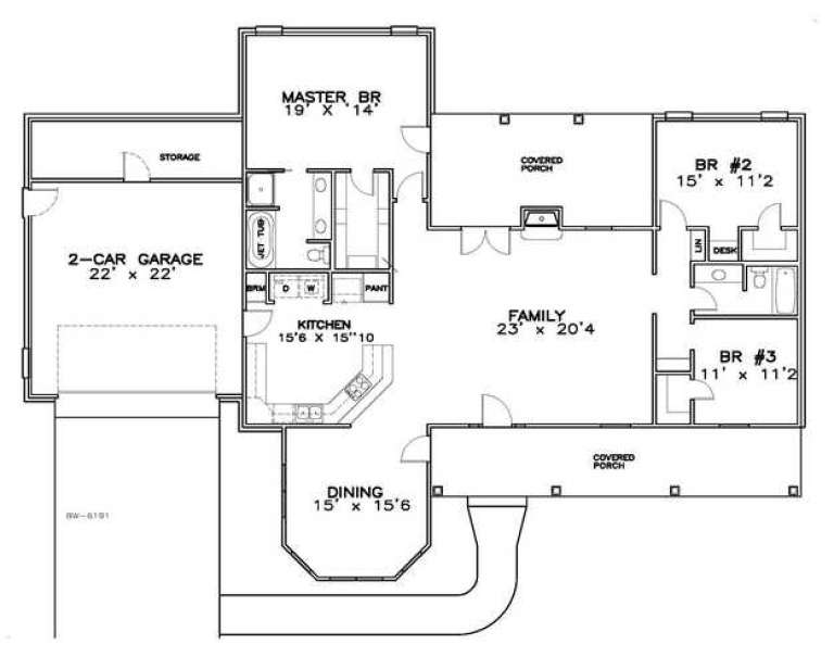House Plan House Plan #14524 Drawing 1