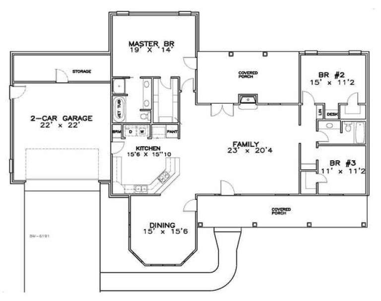House Plan House Plan #14525 Drawing 1