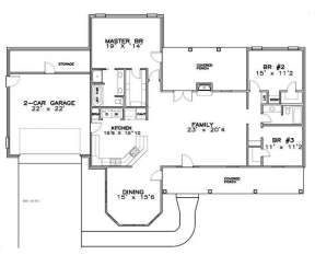 Floorplan 1 for House Plan #6471-00029