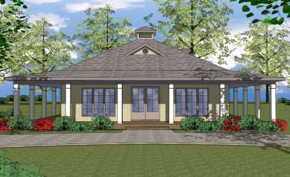 Vacation House Plan #6471-00031 Elevation Photo