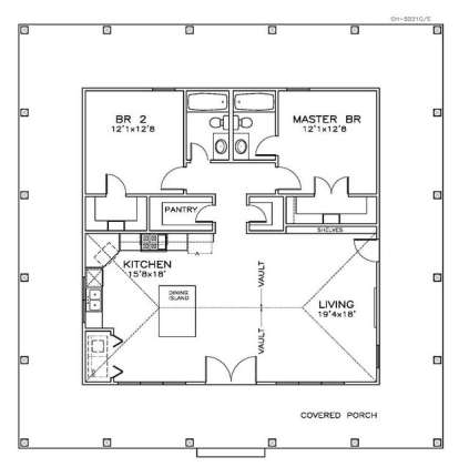 Floorplan 1 for House Plan #6471-00033