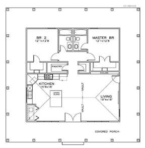 Floorplan 1 for House Plan #6471-00035
