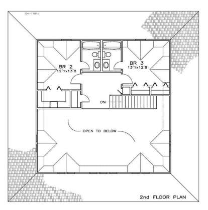 Floorplan 2 for House Plan #6471-00036
