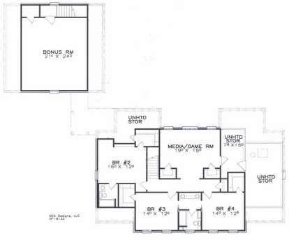 Floorplan 2 for House Plan #6471-00041