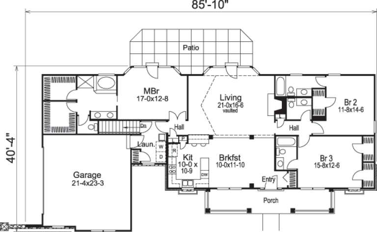 House Plan House Plan #14543 Drawing 1
