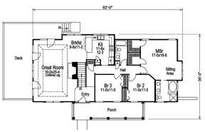 Floorplan 1 for House Plan #5633-00129