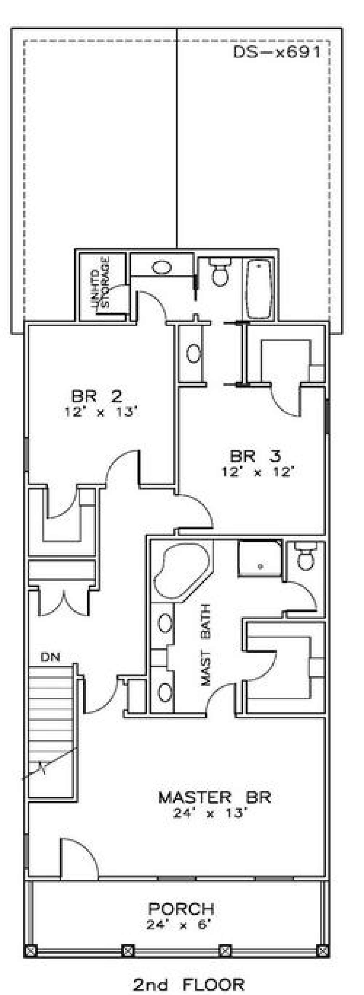 Floorplan 2 for House Plan #6471-00043