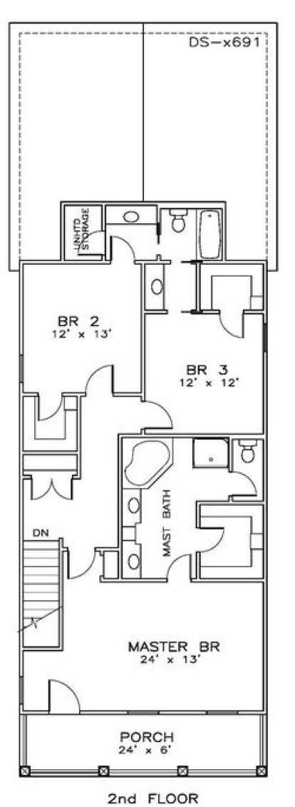 Floorplan 2 for House Plan #6471-00043