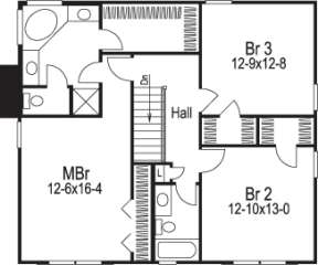 Floorplan 2 for House Plan #5633-00132