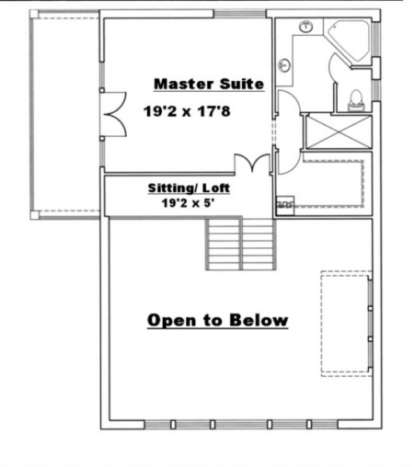 Second Floor for House Plan #039-00192