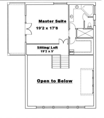 Second Floor for House Plan #039-00192