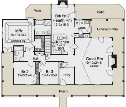 Main Floor for House Plan #5633-00134