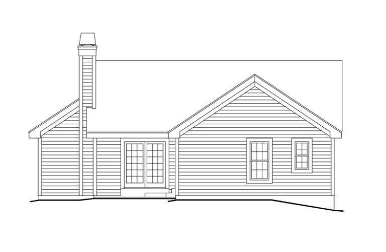 Ranch House Plan #5633-00135 Elevation Photo