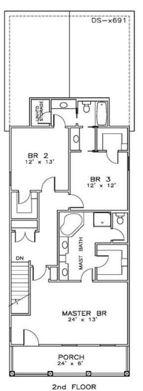 Floorplan 2 for House Plan #6471-00044