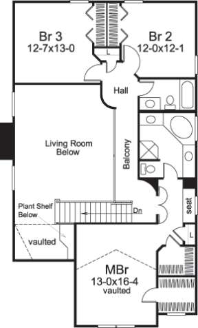 Floorplan 2 for House Plan #5633-00137