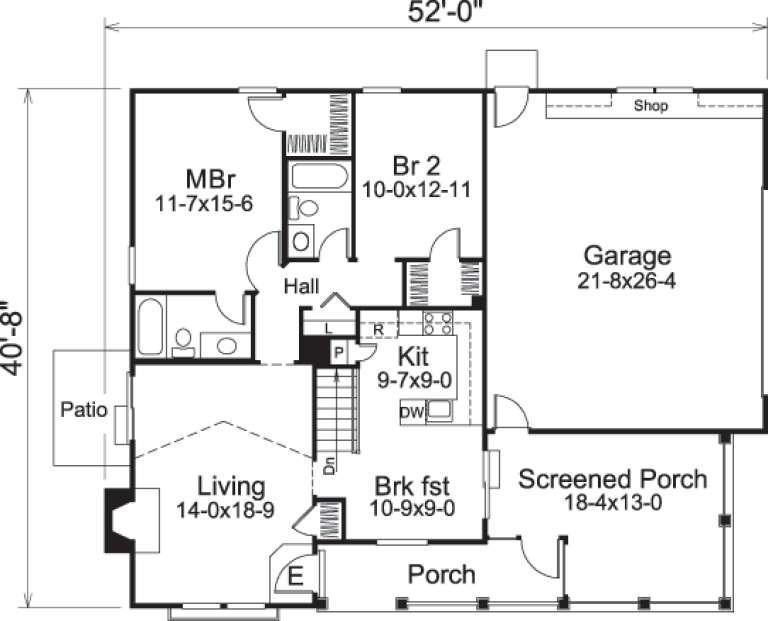 House Plan House Plan #14559 Drawing 1