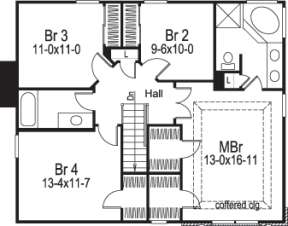 Floorplan 2 for House Plan #5633-00140