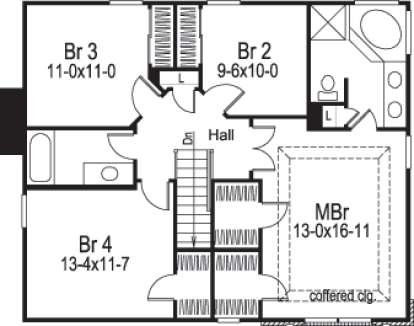 Floorplan 2 for House Plan #5633-00140