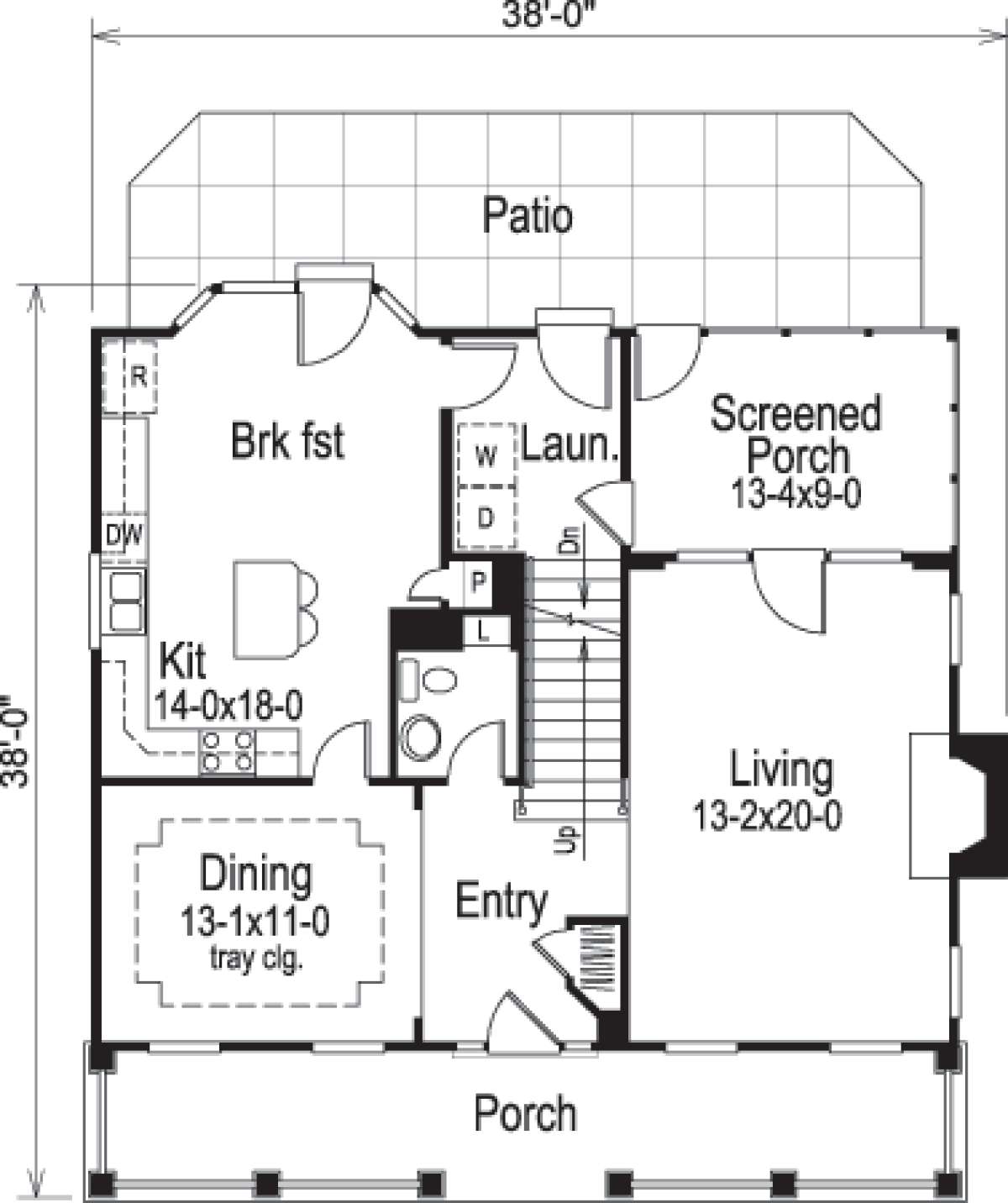 Floorplan 1 for House Plan #5633-00141