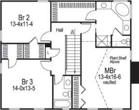 Floorplan 2 for House Plan #5633-00141
