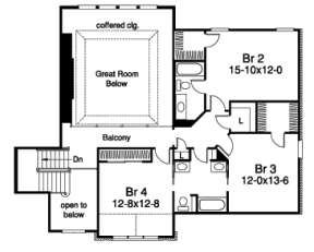 Floorplan 2 for House Plan #5633-00142