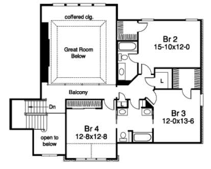 Floorplan 2 for House Plan #5633-00142