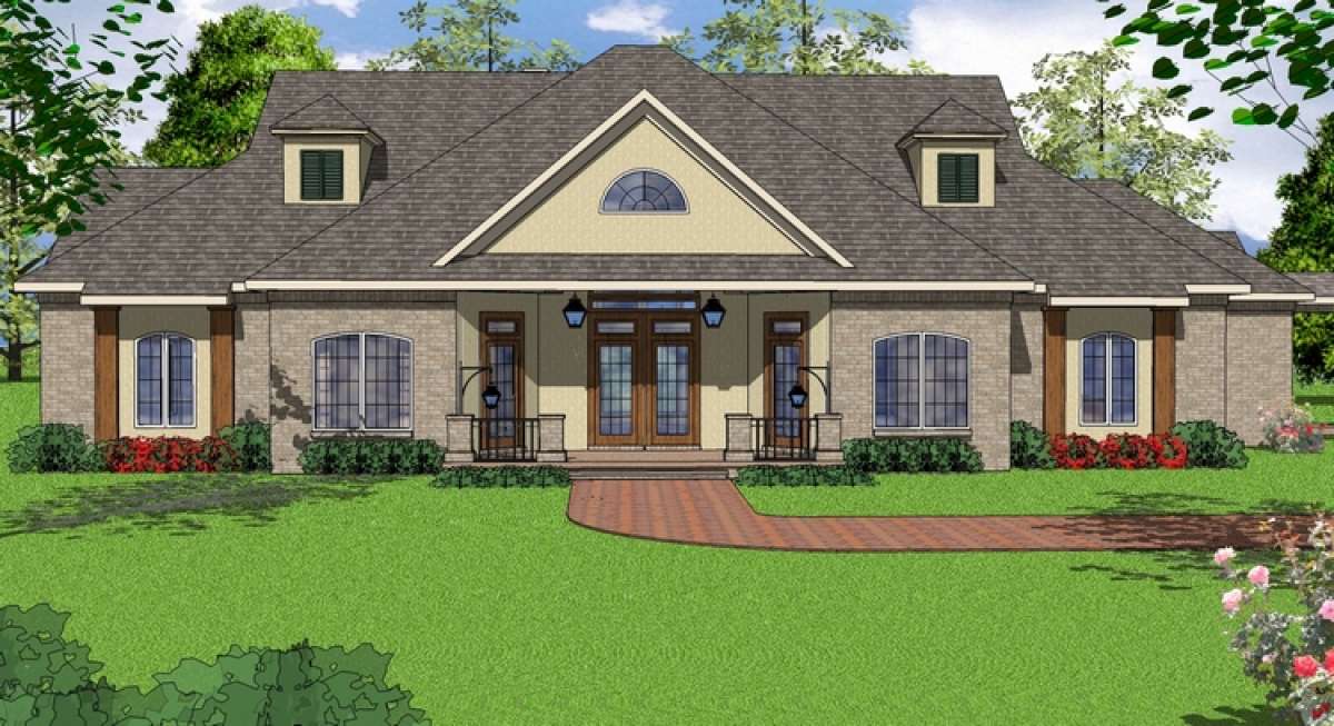 French Country House Plan #6471-00049 Elevation Photo