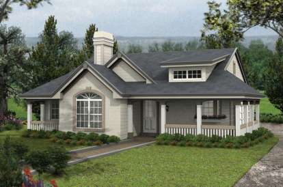 2 Bed, 2 Bath, 1316 Square Foot House Plan - #5633-00143