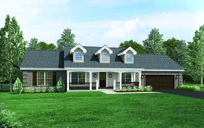 Country House Plan #5633-00144 Elevation Photo