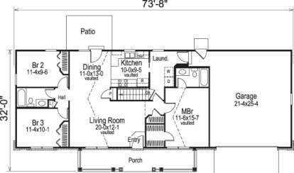 Floorplan1 for House Plan #5633-00144