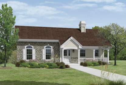 2 Bed, 2 Bath, 1348 Square Foot House Plan - #5633-00149