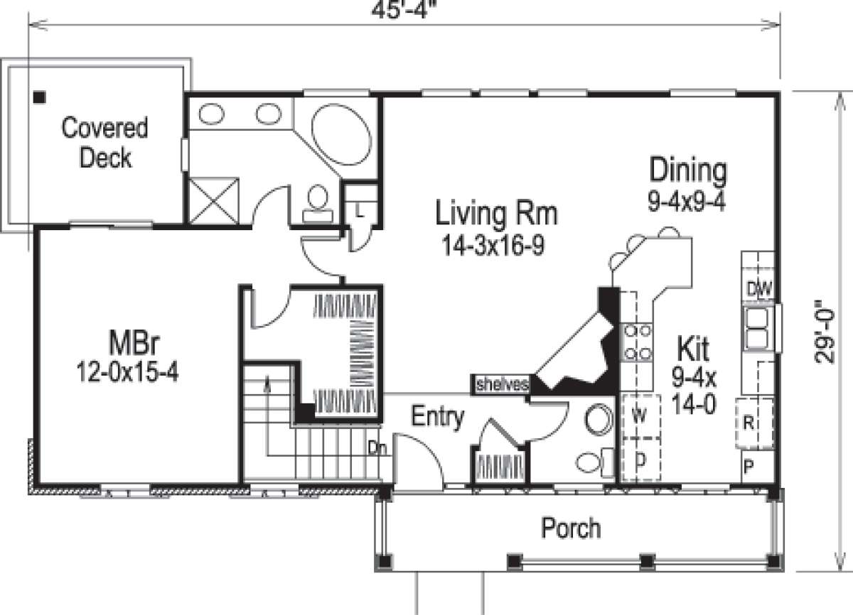 Floorplan 1 for House Plan #5633-00149