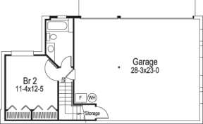 Floorplan 2 for House Plan #5633-00149