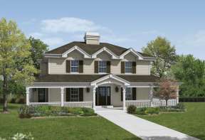 Traditional House Plan #5633-00151 Elevation Photo
