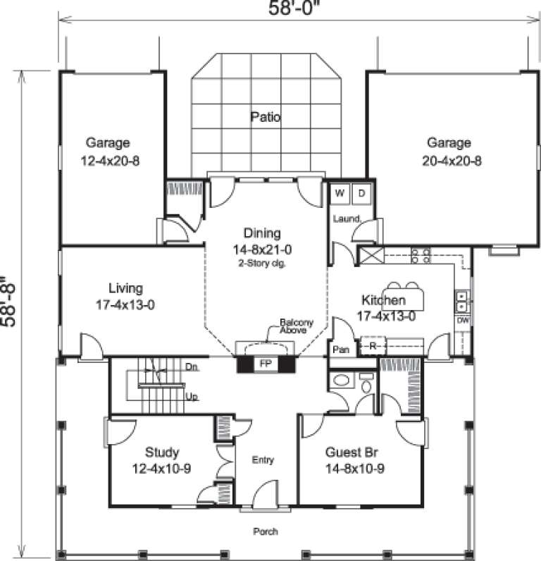 House Plan House Plan #14574 Drawing 1