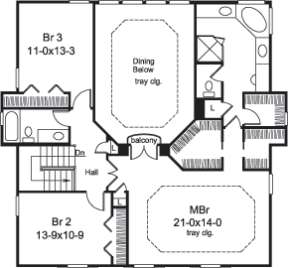 Floorplan 2 for House Plan #5633-00151