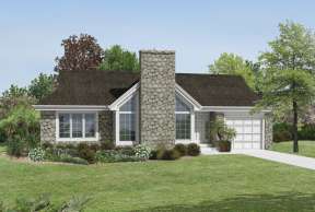 Contemporary House Plan #5633-00153 Elevation Photo