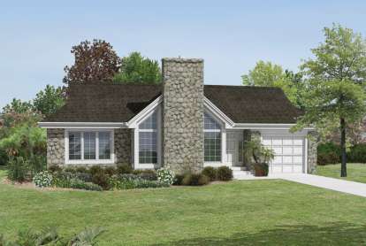 2 Bed, 2 Bath, 1687 Square Foot House Plan - #5633-00153