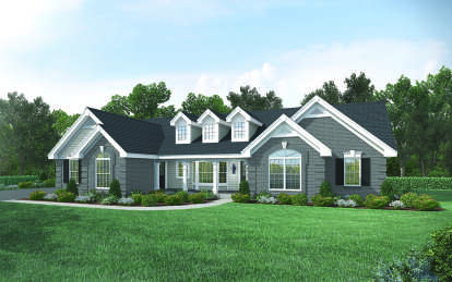 Cape Cod House Plan #5633-00154 Elevation Photo