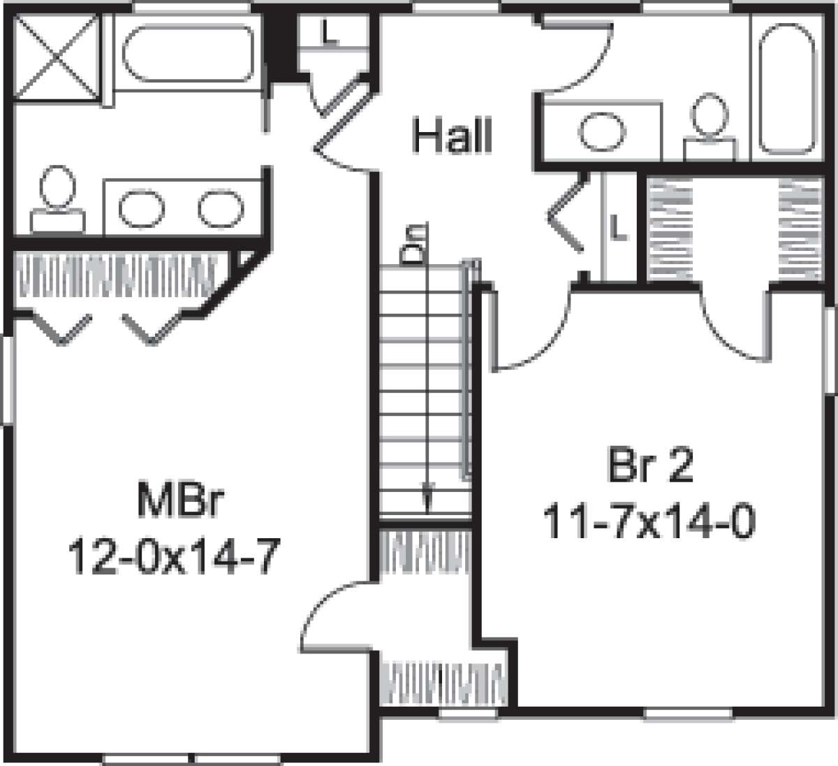 Floorplan 2 for House Plan #5633-00156