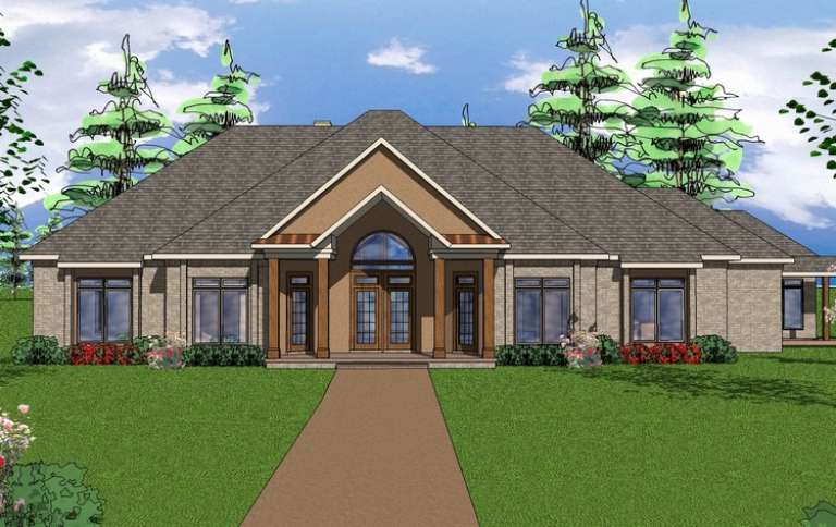 House Plan House Plan #14580 Front Elevation