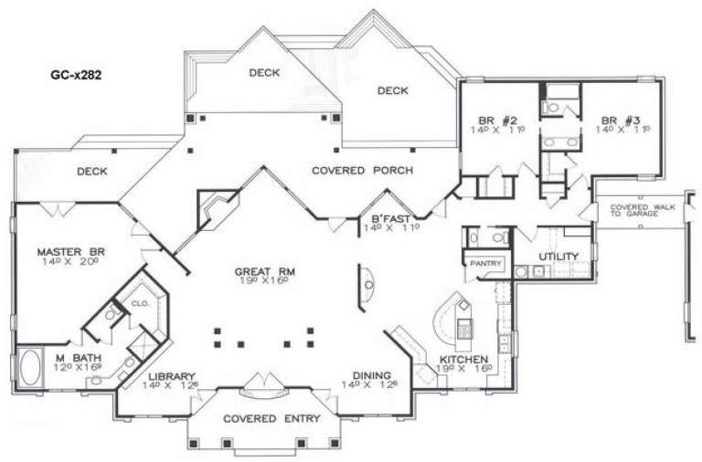 House Plan House Plan #14580 Drawing 1