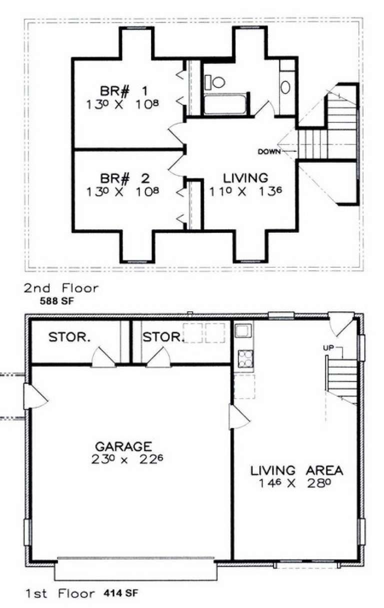 House Plan House Plan #14580 Drawing 2