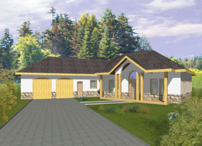 Traditional House Plan #039-00196 Elevation Photo