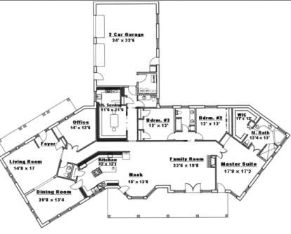 Floorplan for House Plan #039-00196