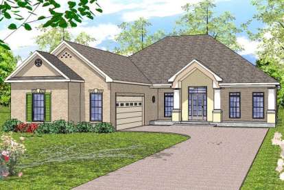 French Country House Plan #6471-00063 Elevation Photo