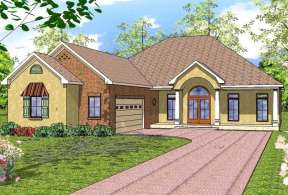 Ranch House Plan #6471-00065 Elevation Photo