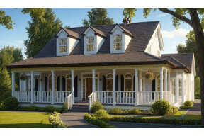 Ranch House Plan #033-00005 Elevation Photo