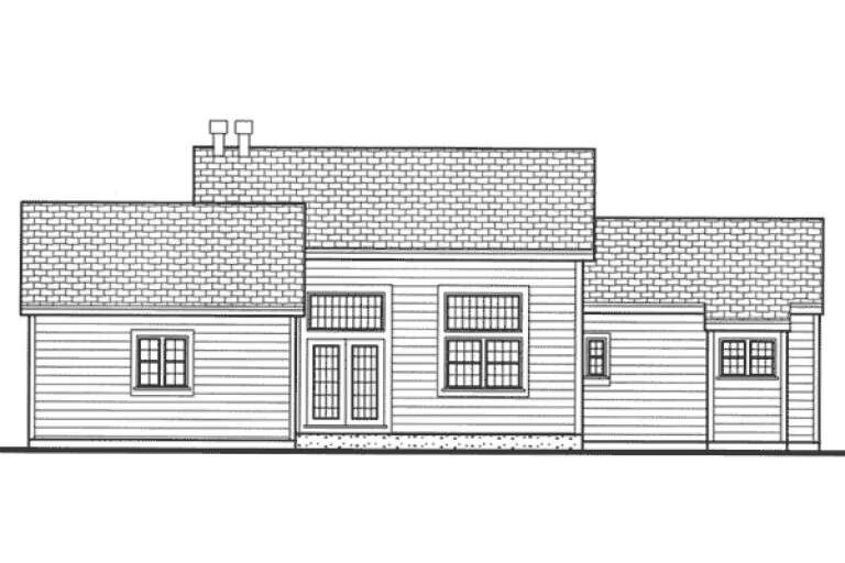 Ranch House Plan #033-00005 Elevation Photo