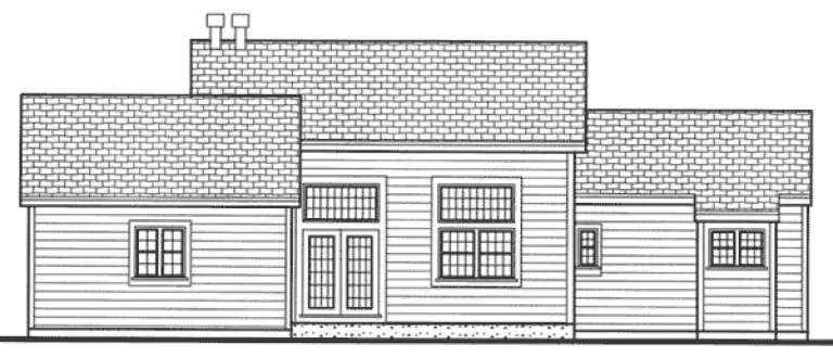 Ranch House Plan #033-00005 Elevation Photo